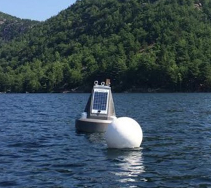 radio data logger buoy jordan pond maine
