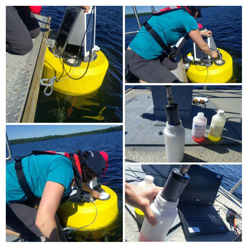 Submerged Sensors of Sebago Lake