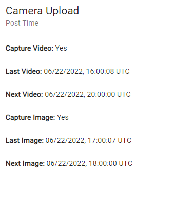 Video and upload settings