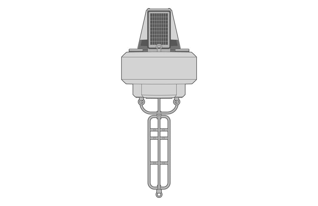 Illustration of the CB-450 data buoy.