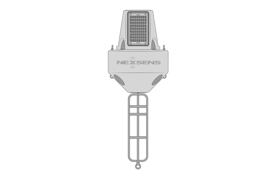 Illustration of the NexSens XB-200 Data Buoy.