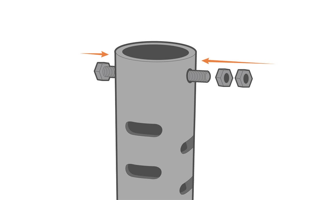 Reinstall the stop bolt.