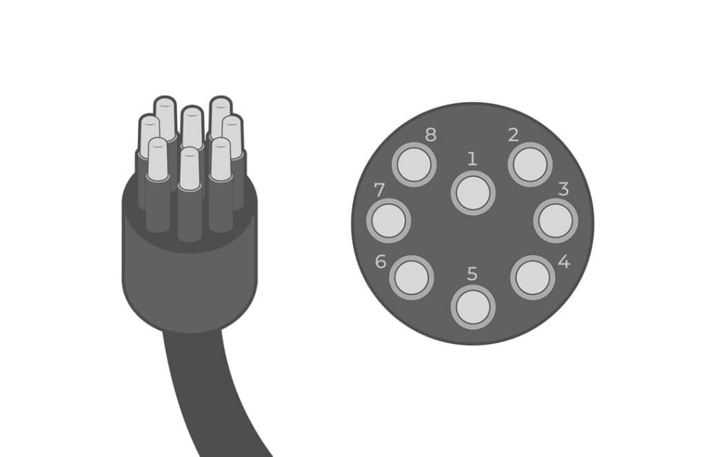 NexSens MCIL-8 Male Cable Assemblies (MCIL-8-M-X)
