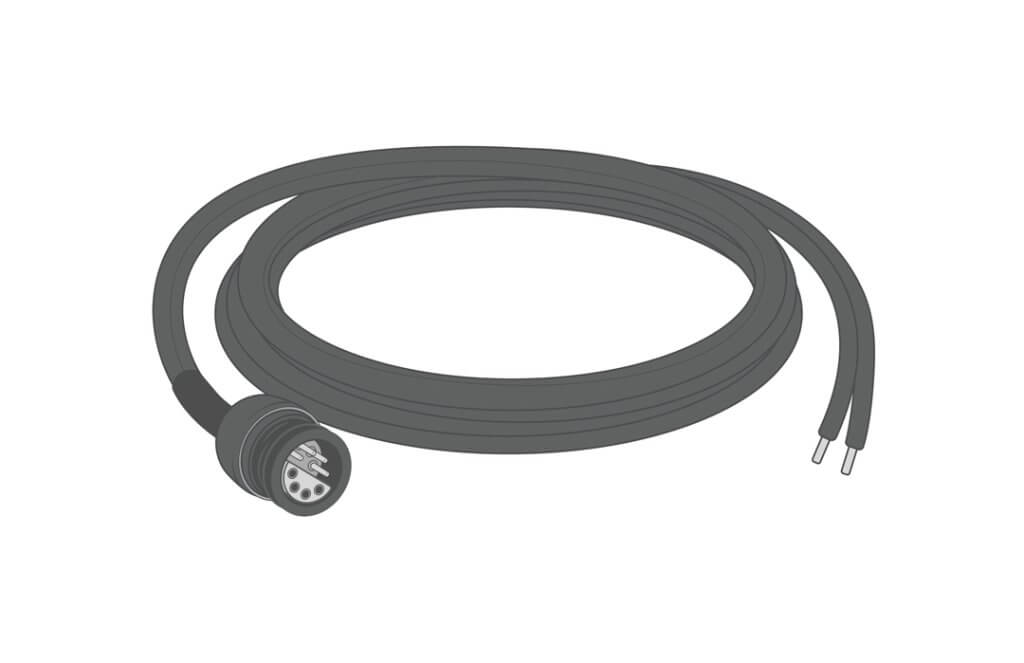 NexSens rain gauge cable. UW-8 with two flying leads.