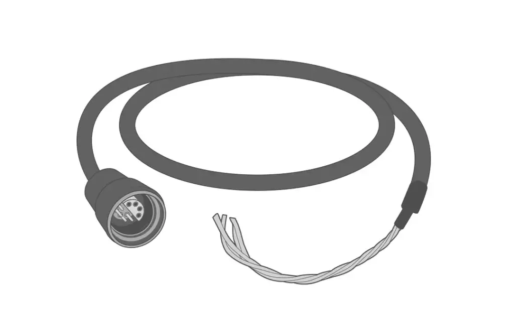 The UW receptacle to flying lead cable (UW-FLxR).